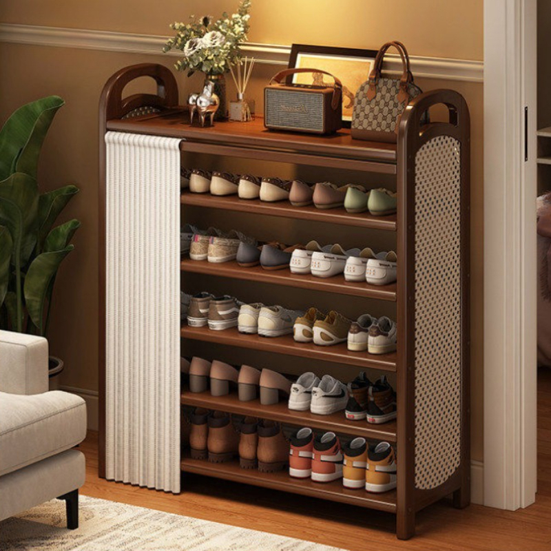 Room Divider Bamboo - Bamboo shoe rack, home door shoe