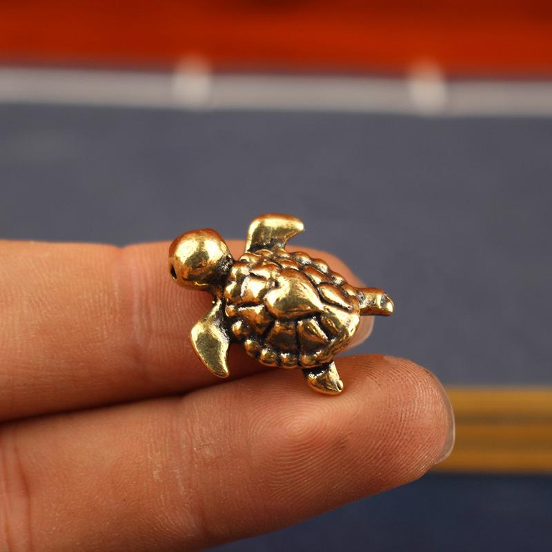 Office Furniture Equipment - Brass Turtle Figurine​ - Vintage Tortoise