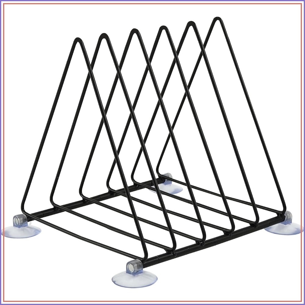 Magazine File Holder - 5 Slot Vinyl Record Holder Storage,
