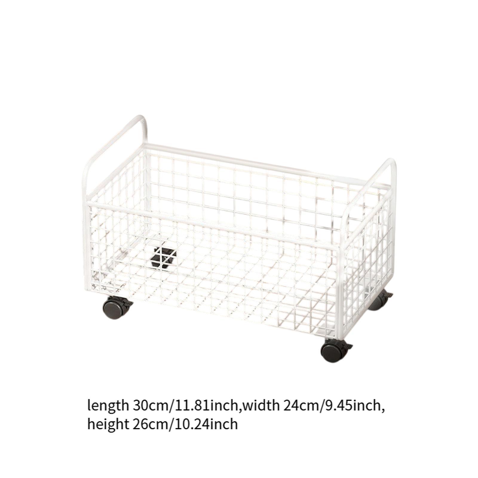 Book Cart Rolling - Rolling Cart storage container under the