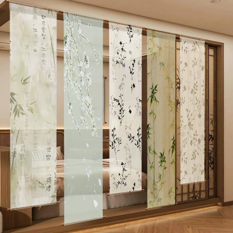 Room Divider Bamboo - ✨Zen Gauze Wall Hanging – Light