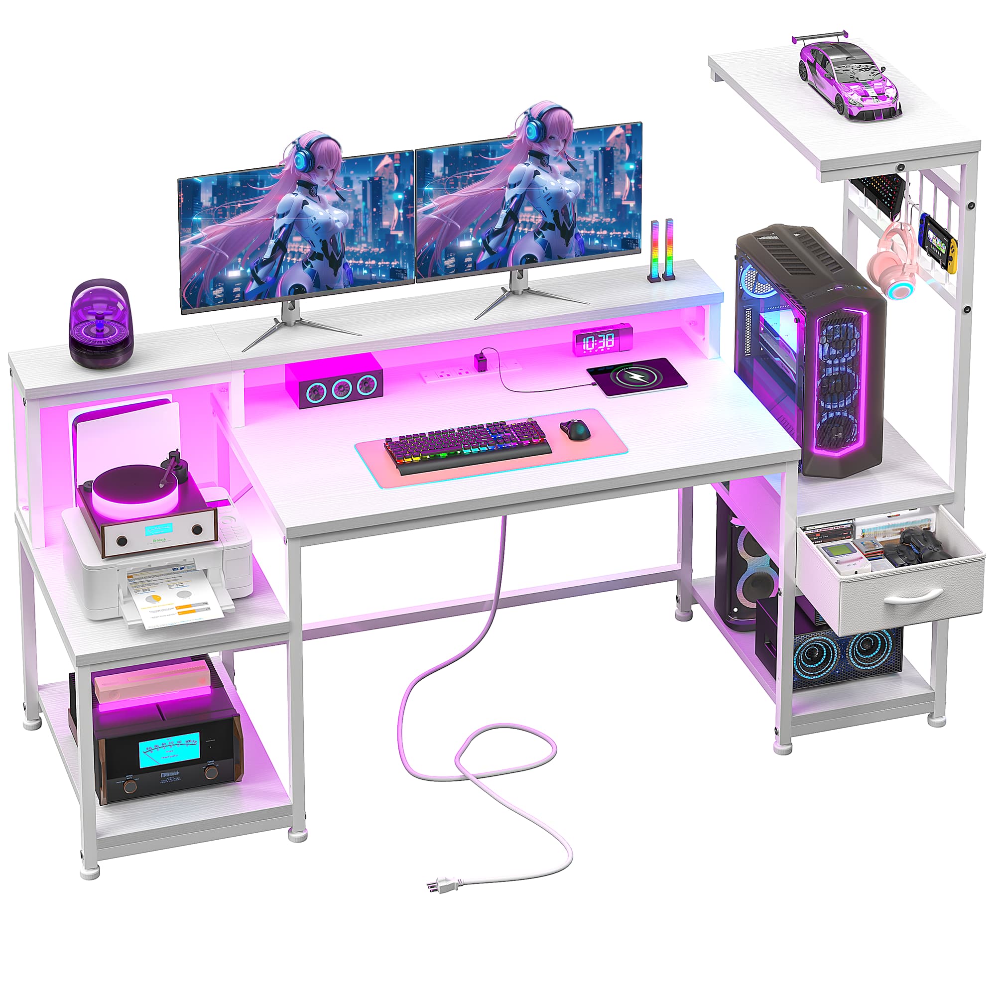 EnHomee 55“ LED Gaming Compute - Office Furniture Outlet review and price