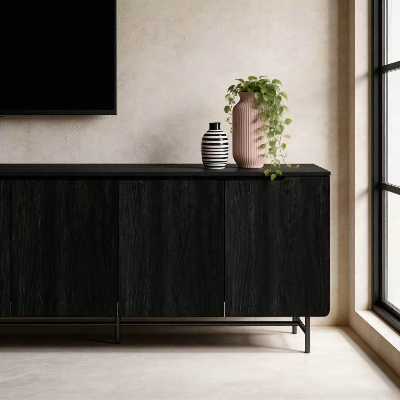 68in Large Fluted Sideboard Ca - Office Furniture Credenza review and price