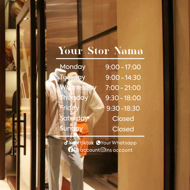 Opening Hours With Custom Busi - Office Furniture Logo review and price