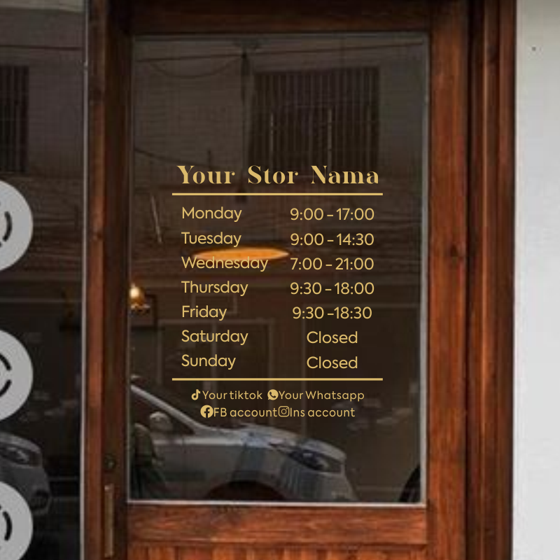 Opening Hours With Custom Busi - Office Furniture Logo review and price