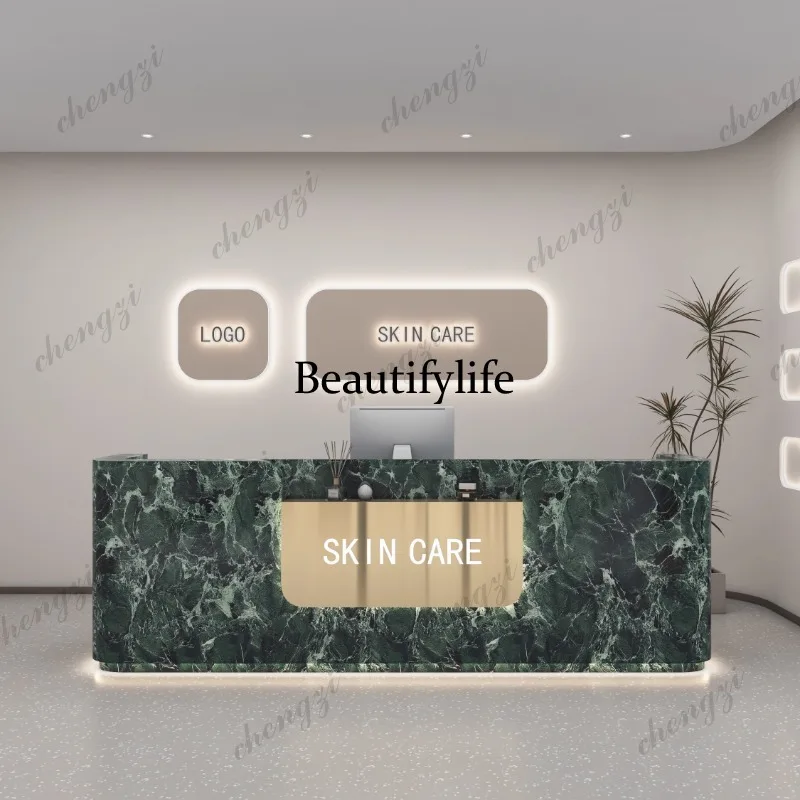 01A Logo Beauty Reception Desk - Office Furniture Logo review and price