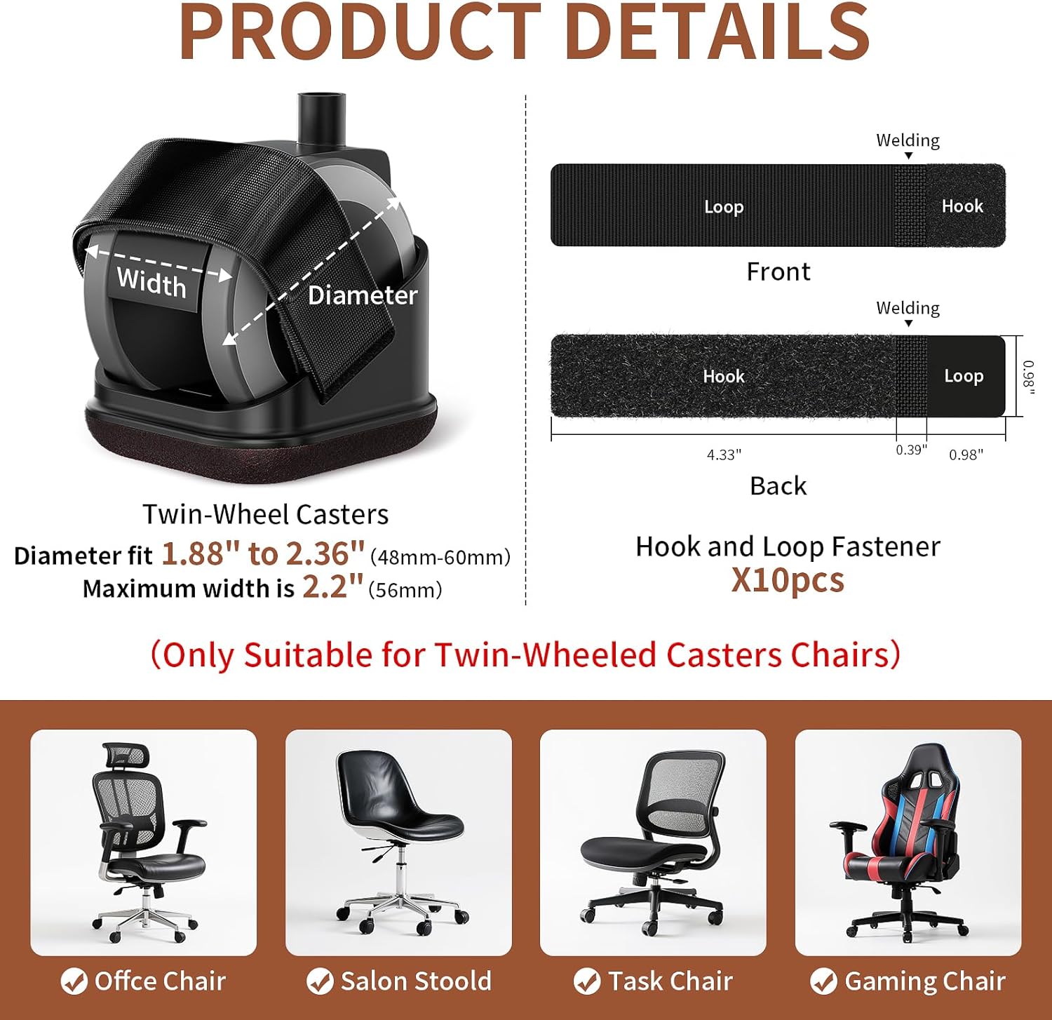 5PCS Chair Leg Protectors Offi - Office Furniture Equipment review and price