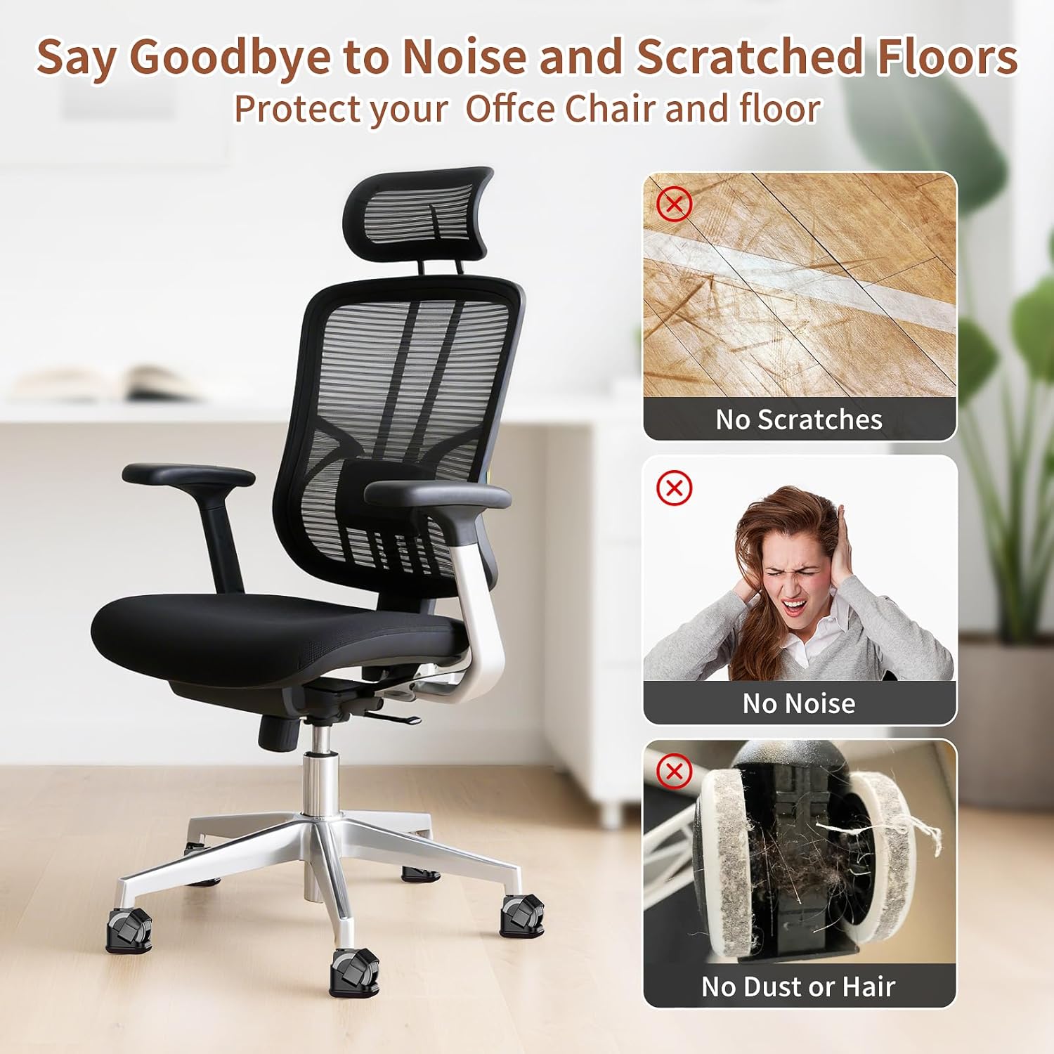 5PCS Chair Leg Protectors Offi - Office Furniture Equipment review and price