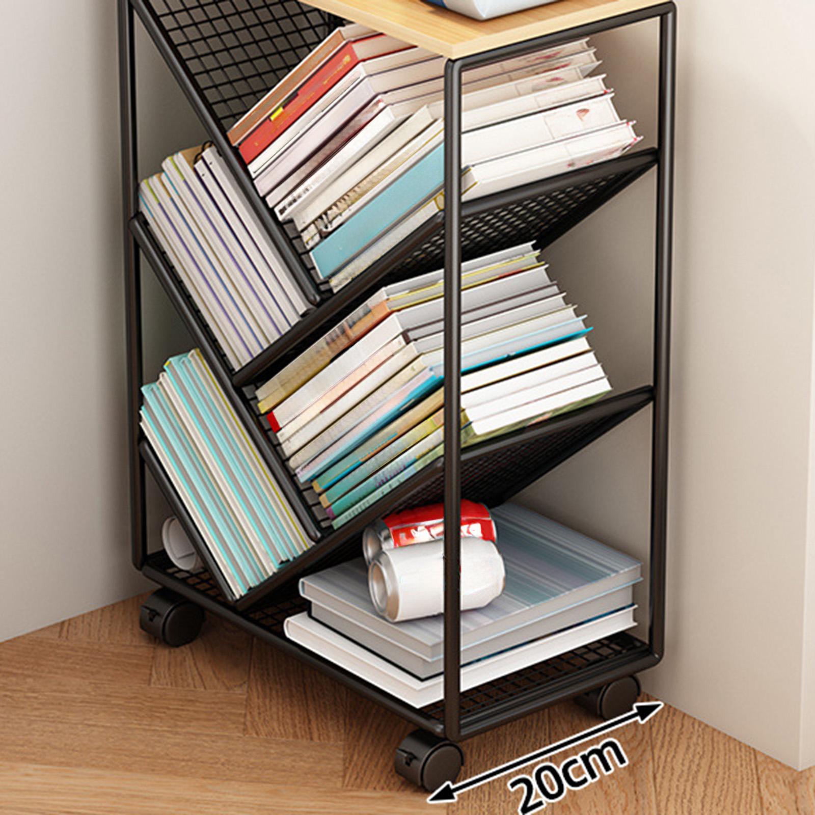 Rolling Bookcase with Wheels M - Book Cart Rolling review and price
