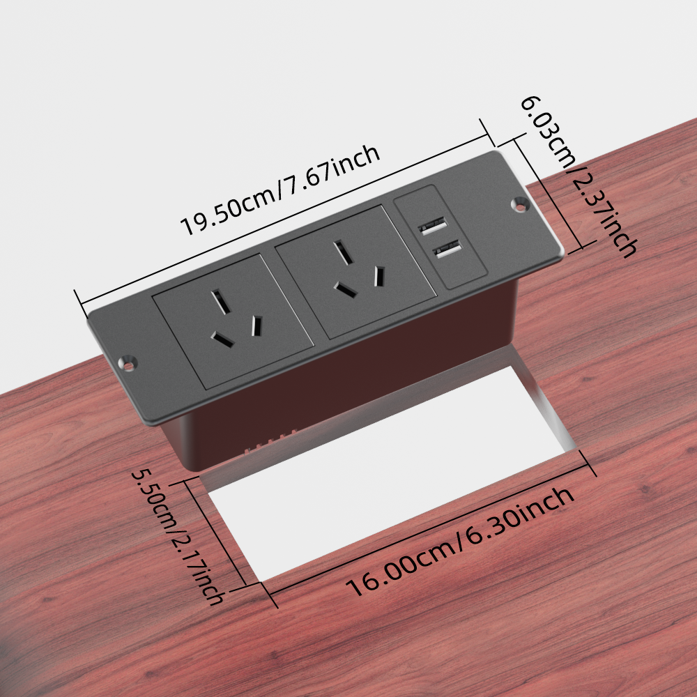 Au 1500W Recessed Power Strip  - Office Furniture Outlet review and price