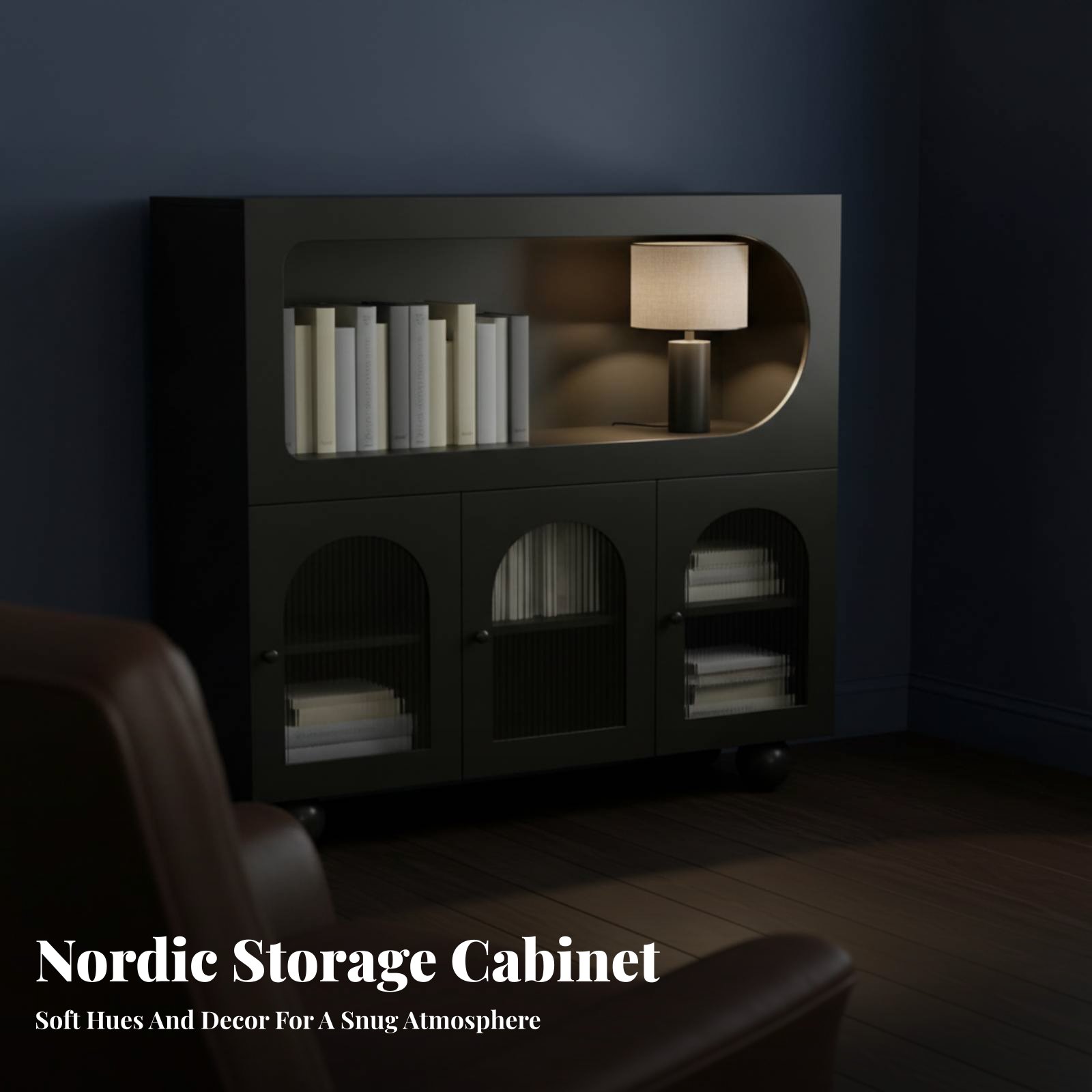 Fluted Door Credenza Multi-Fun - Office Furniture Credenza review and price