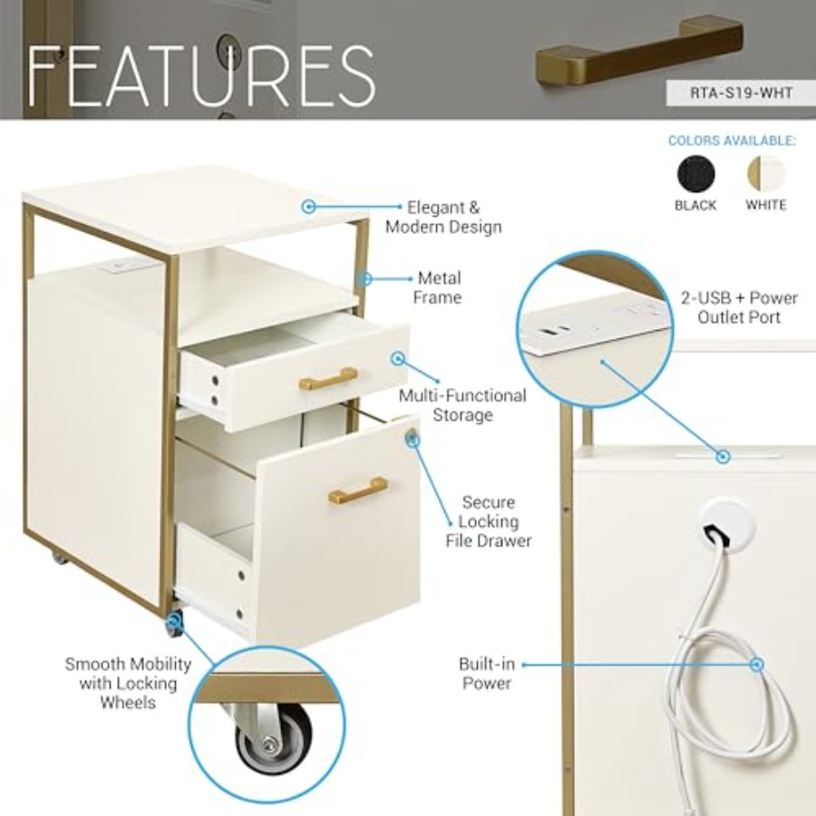 Modern 2-Drawer Rolling File C - Office Furniture Outlet review and price