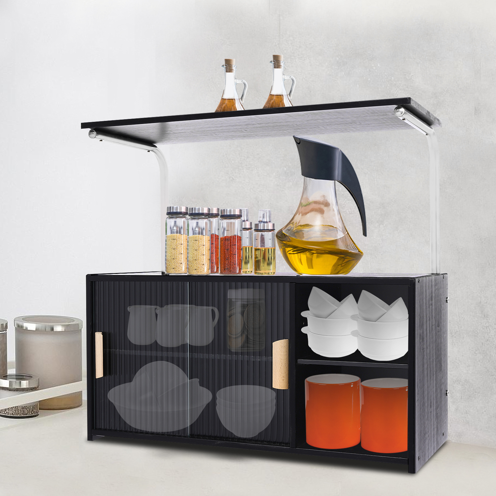 Storage Cabinet 2 Tier 67x30x6 - Room Divider Bamboo review and price