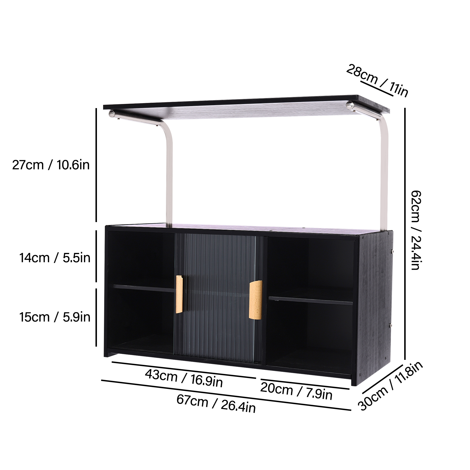 Storage Cabinet 2 Tier 67x30x6 - Room Divider Bamboo review and price