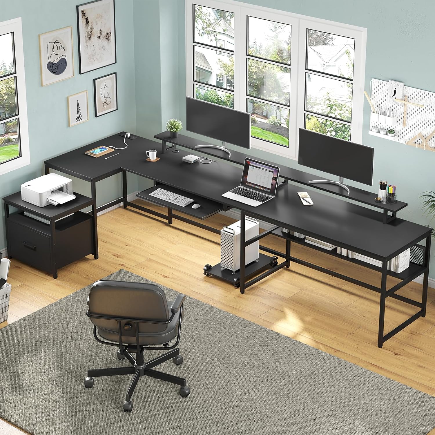 U Shaped Desk,101.5''Reversibl - Office Furniture Outlet review and price