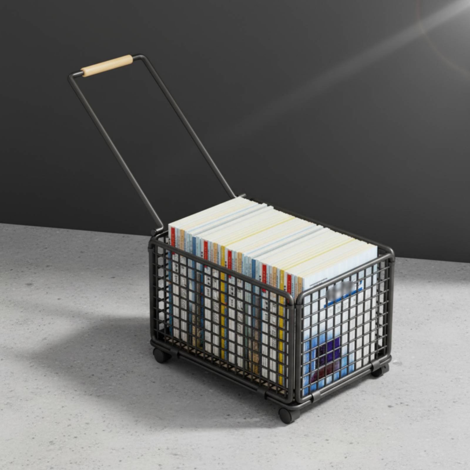 Deskside Storage Trolley With  - Book Cart Rolling review and price