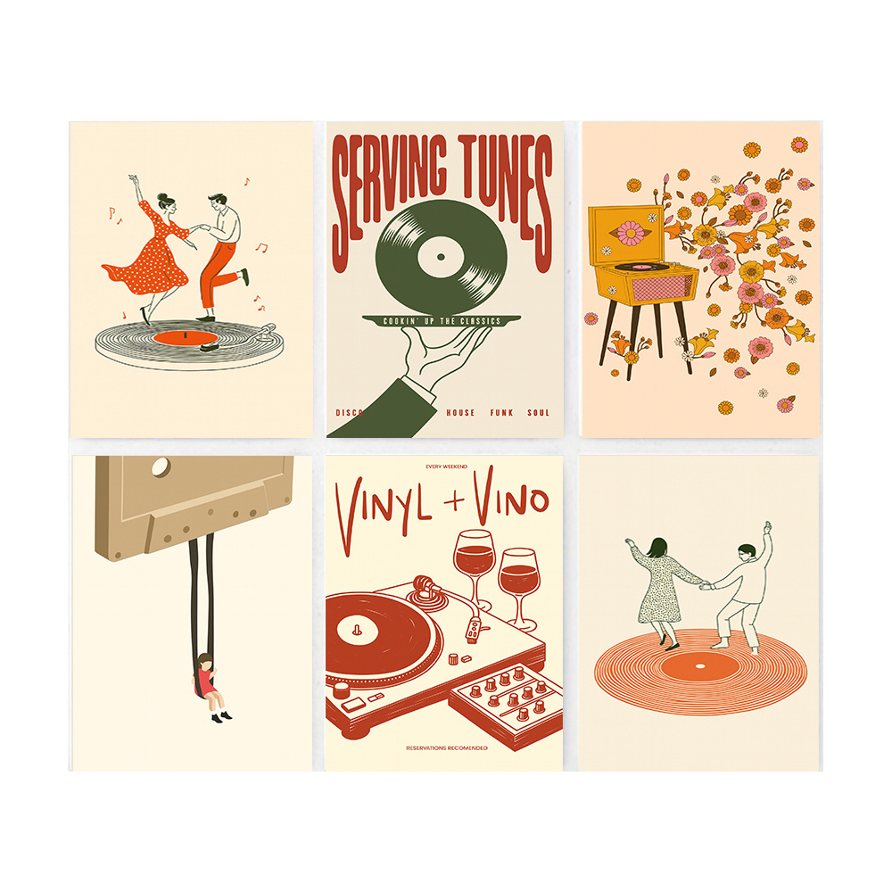 1pc Vintage Music Canvas Poste - Office Furniture Equipment review and price