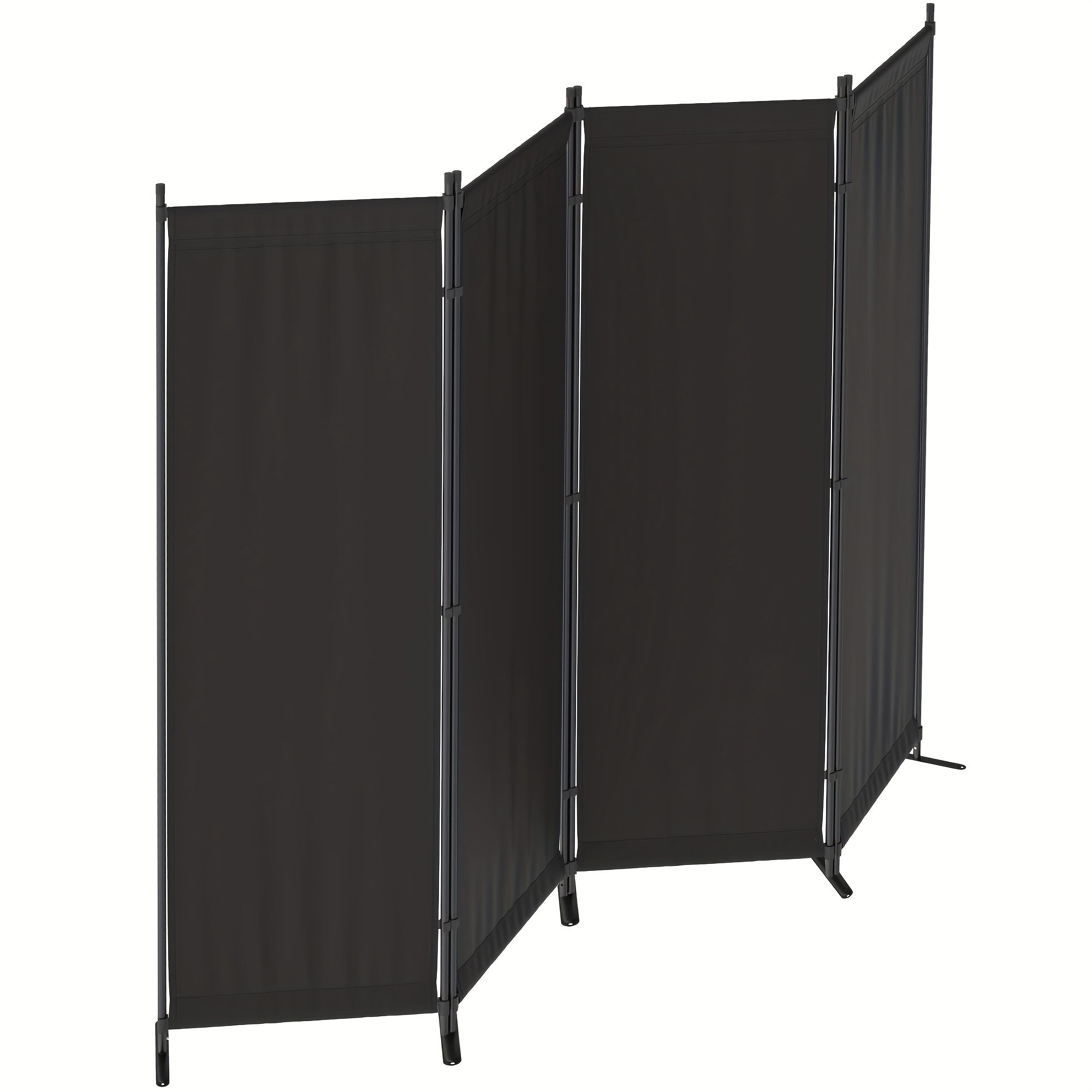 4-Panel Modern Black Privacy S - Room Divider Bamboo review and price