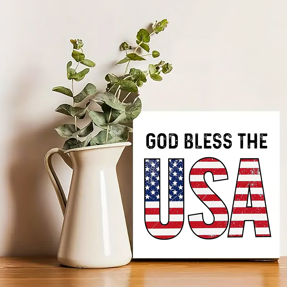 1 Piece God Bless The USA Patr - Office Furniture Usa review and price