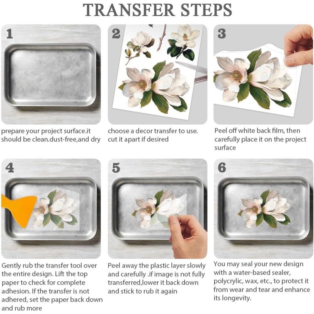 3pcs/Set Rose Rub on Transfers - Office Furniture Equipment review and price