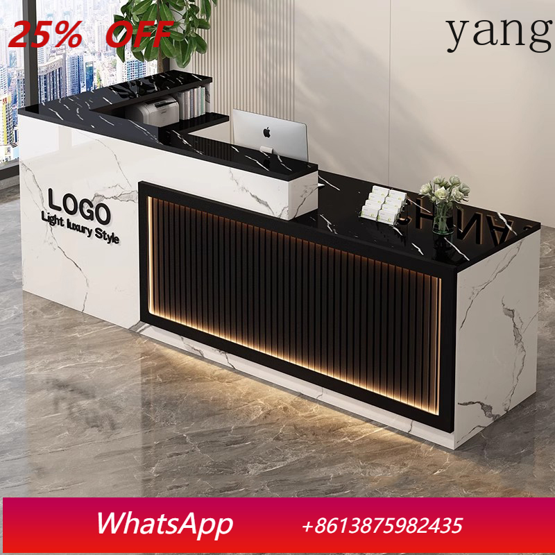 Luxury Simple Reception Desk L - Office Furniture Logo review and price