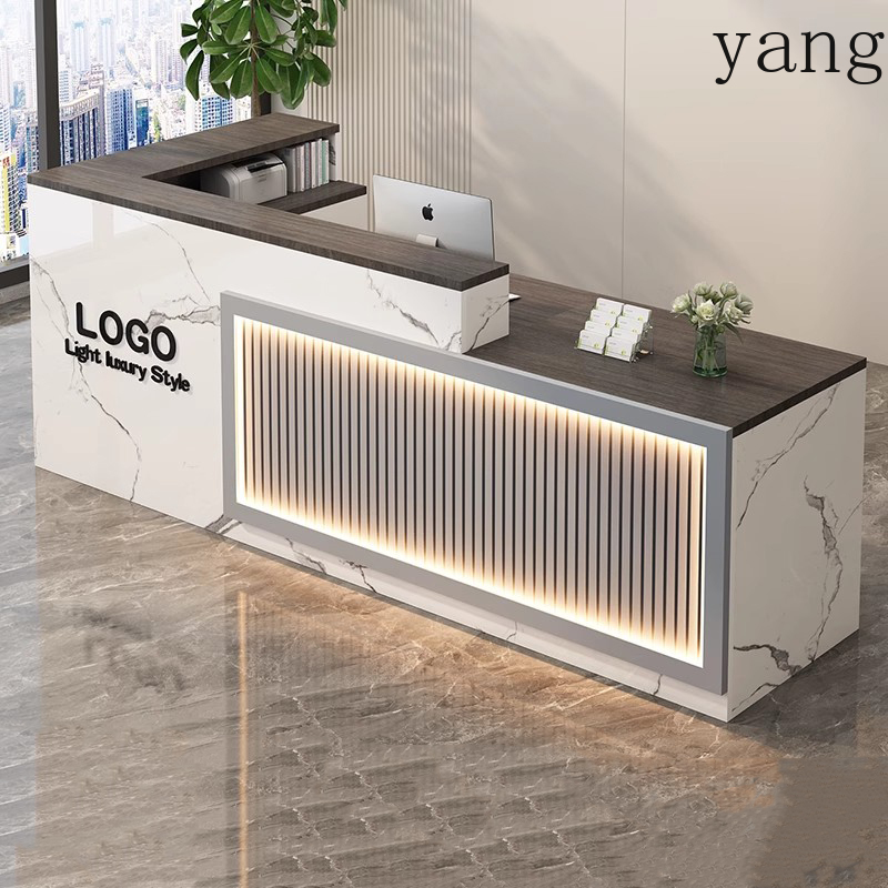 Luxury Simple Reception Desk L - Office Furniture Logo review and price