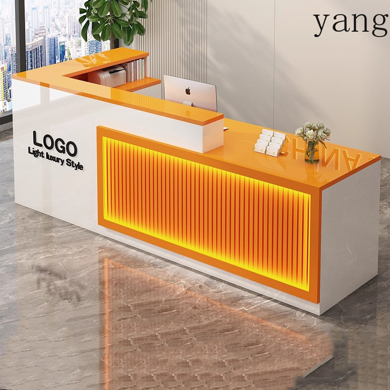 Luxury Simple Reception Desk L - Office Furniture Logo review and price