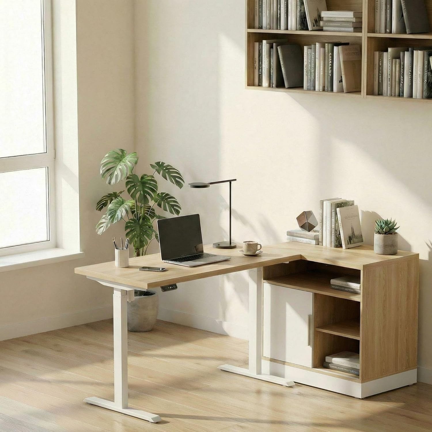 Electric Standing Desk with St - Office Furniture Credenza review and price