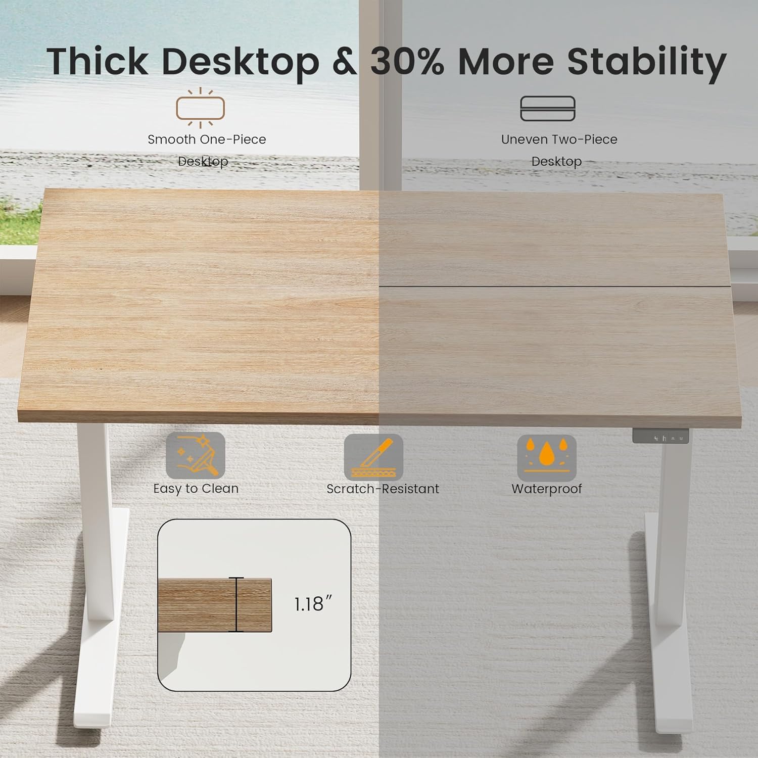 Electric Standing Desk with St - Office Furniture Credenza review and price