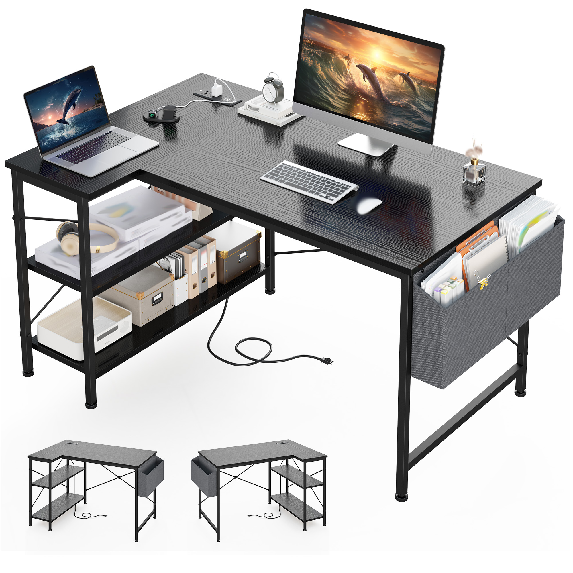 EnHomee  L-Shaped Computer Des - Office Furniture Outlet review and price