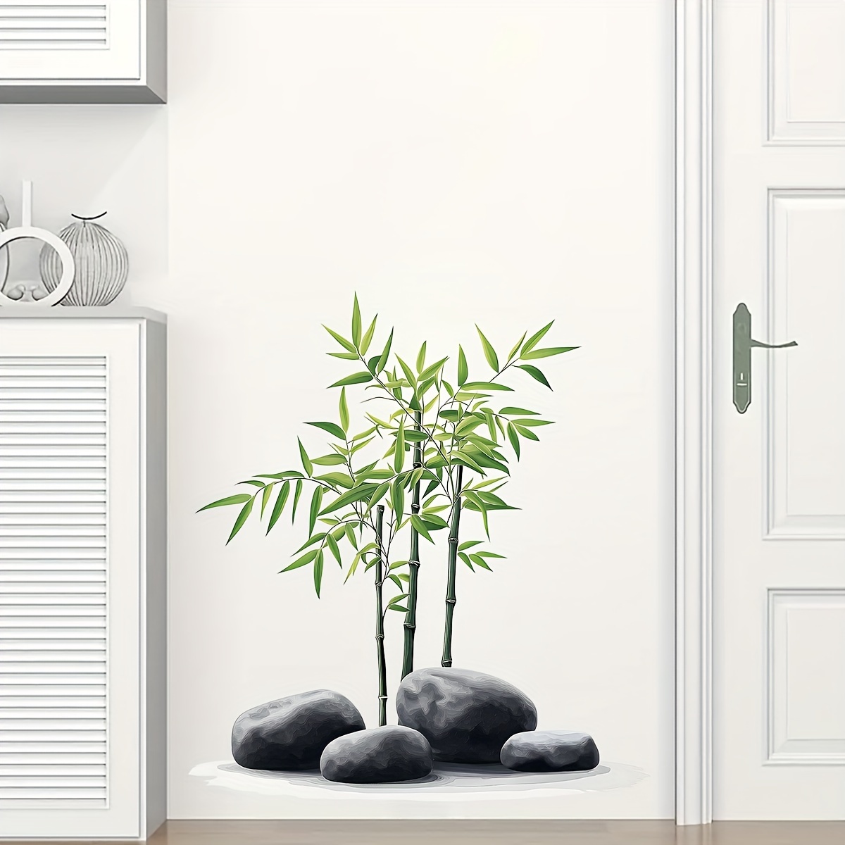 Green Bamboo Leaf Plants Wall  - Office Furniture Usa review and price