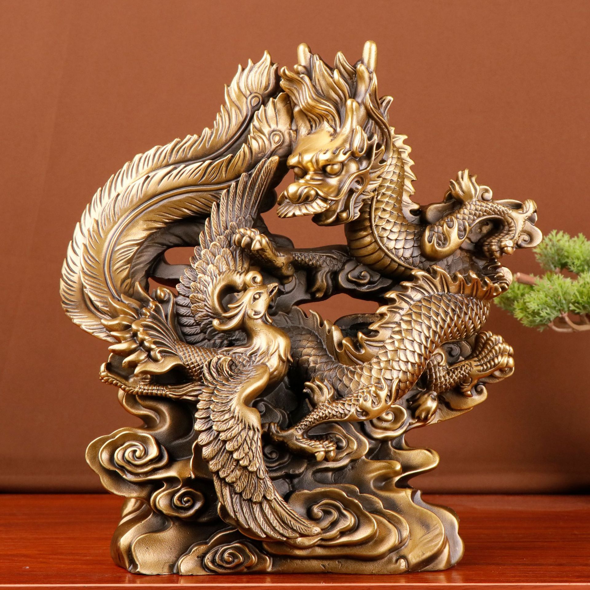 Large Bronze Dragon Phoenix St - Office Furniture Phoenix review and price