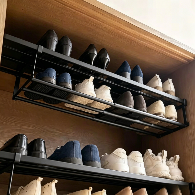 Adjustable Shoe Rack with Hang - Room Divider Bamboo review and price