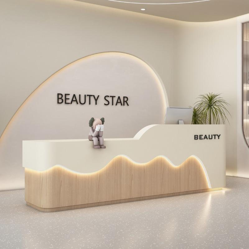 Barber Chests Reception Desk B - Office Furniture Logo review and price