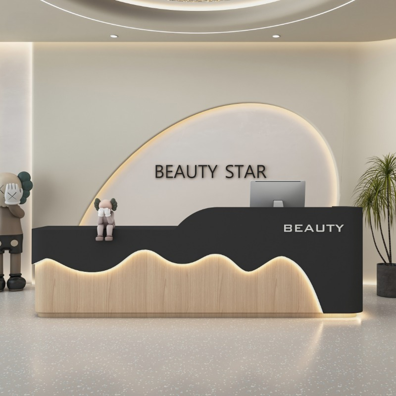 Barber Chests Reception Desk B - Office Furniture Logo review and price