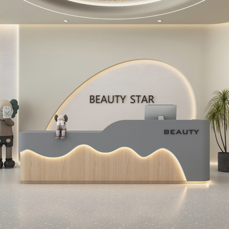 Barber Chests Reception Desk B - Office Furniture Logo review and price