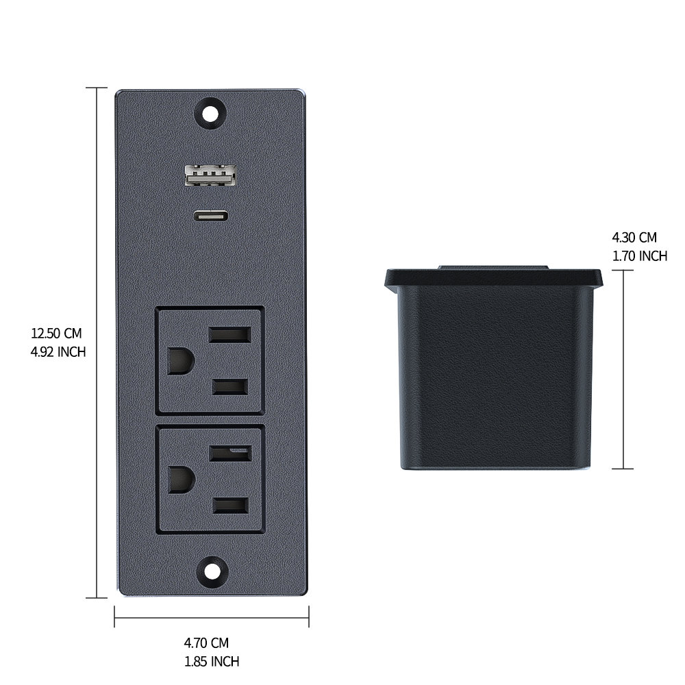 Recessed Power Strip, Desk Sma - Office Furniture Outlet review and price