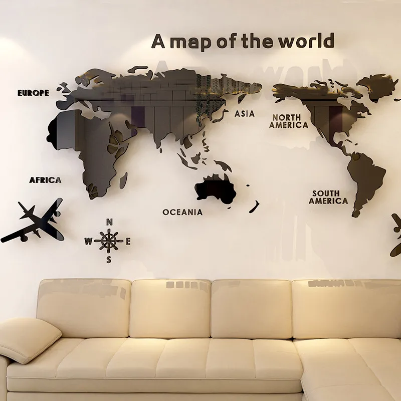 World Map Acrylic 3D Solid Cry - Office Furniture World review and price
