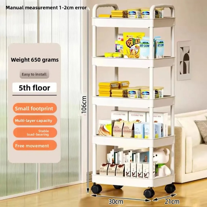 5-Tier Rolling Storage Cart wi - Book Cart Rolling review and price